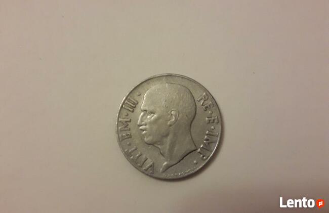 Moneta 20 lirów z 1941 roku Destrukt