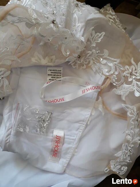 Biała sukienka z szyfonu 34/36