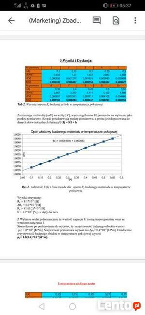 Sprawozdanie z doświadczenia - Studia cała Polska
