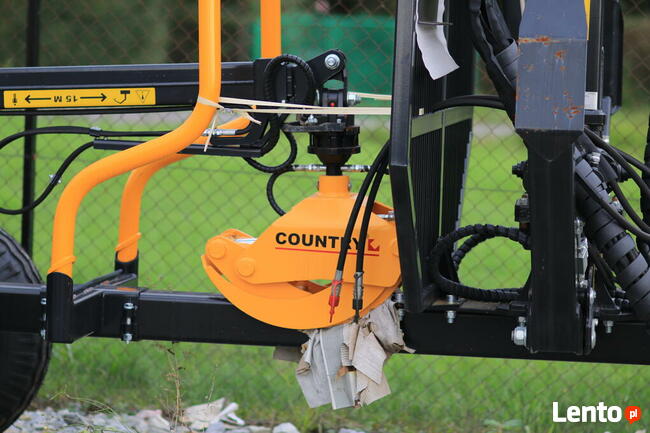 Przyczepa Leśna do drewna URSUS 3t Żuraw Dźwig 4,3 CHWYTAK