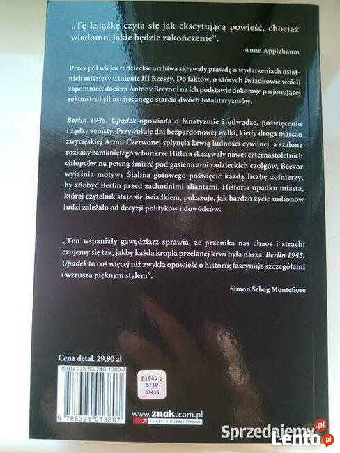 Berlin 1945 upadek Antony Beevor