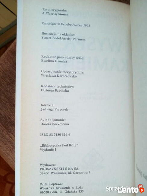 Wyspa Kamieni Deirdre Purcell