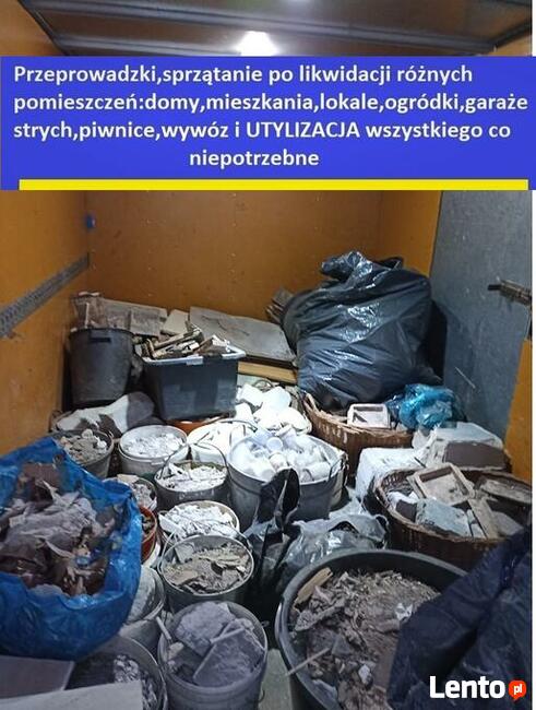 UTYLIZACJA TRANSPORT PRZEPROWADZKI Brynów Ruda Śląsk Chorzów
