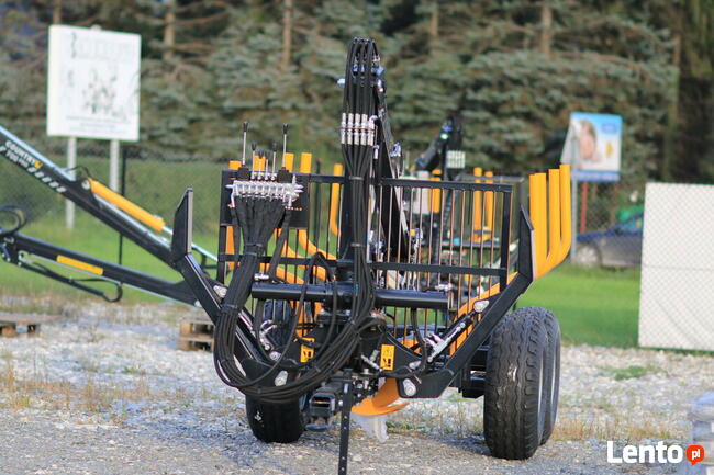 Przyczepa Leśna do URSUS 330 Country 5t Żuraw Dźwig 4,3m TUZ