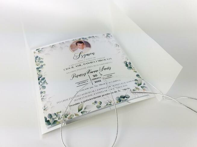 Zaproszenia na komunię ręcznie robione. Gold Collection Plus