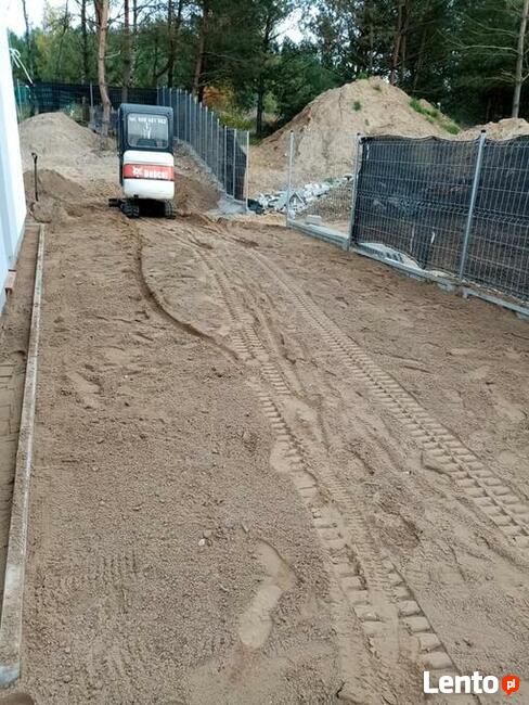 MINIKOPARKA, usługi minikoparką WYKOPY