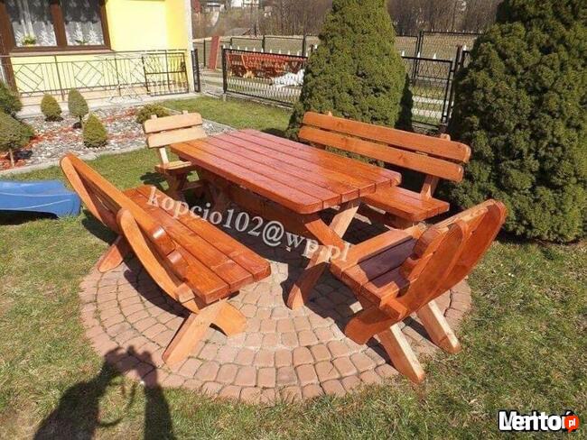 Meble ogrodowe drewniane wysyłka promocja