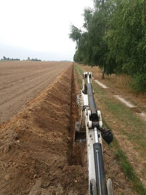 MINIKOPARKA, usługi minikoparką WYKOPY