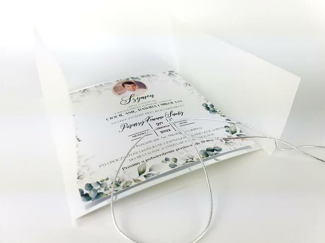 Zaproszenia na komunię ręcznie robione. Gold Collection Plus