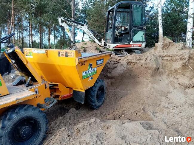 MINIKOPARKA, usługi minikoparką WYKOPY