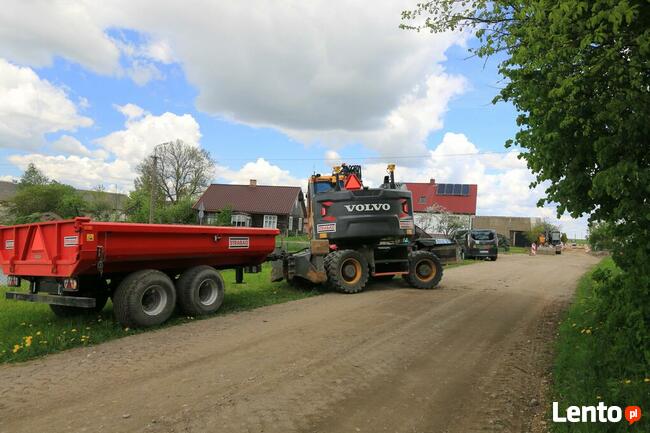 PRZYCZEPA BUDOWLANA WYWROTKA koparka Volvo KIPER