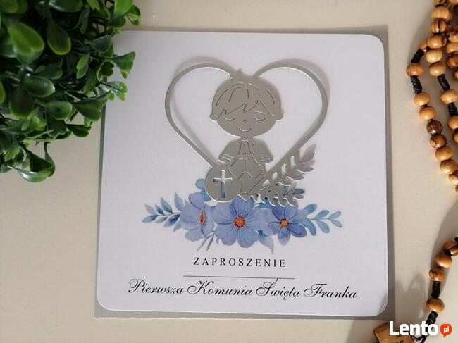zaproszenia na komunię ręcznie robione