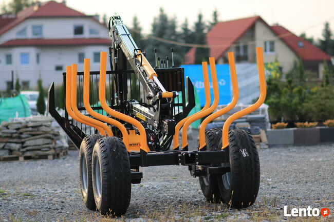 Przyczepa Leśna do drewna 5t URSUS Żuraw Dźwig 4,3