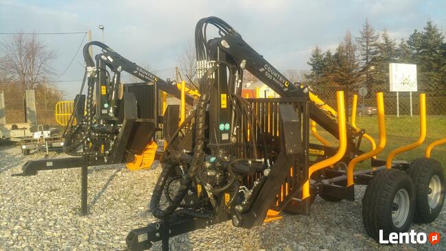 Przyczepa Leśna do drewna 5t URSUS Żuraw Dźwig 4,3