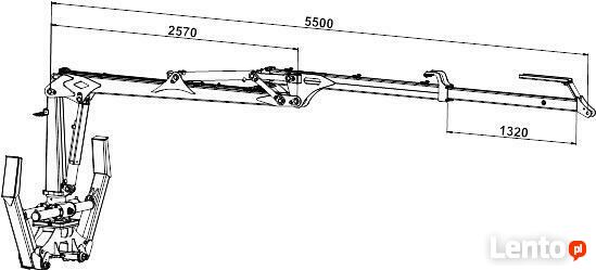 Przyczepa Leśna do drewna 5t URSUS Żuraw Dźwig 4,3