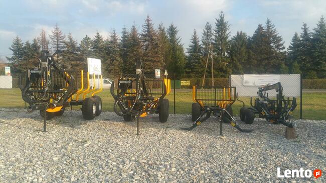 Przyczepa Leśna do drewna 5t URSUS Żuraw Dźwig 4,3