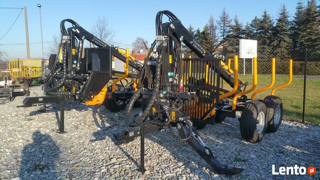 Przyczepa Leśna do drewna 5t URSUS Żuraw Dźwig 4,3