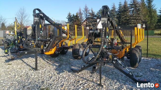 Przyczepa Leśna do drewna 5t URSUS Żuraw Dźwig 4,3