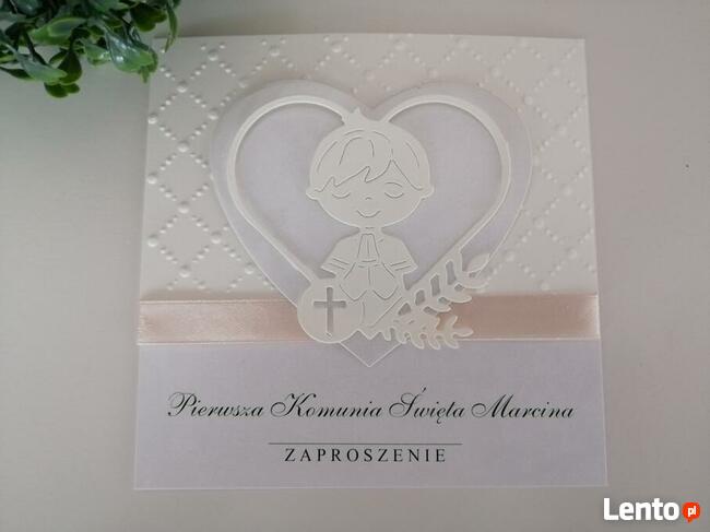 zaproszenia na komunię ręcznie robione