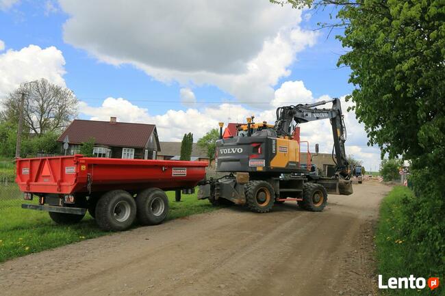 PRZYCZEPA BUDOWLANA WYWROTKA koparka Volvo KIPER