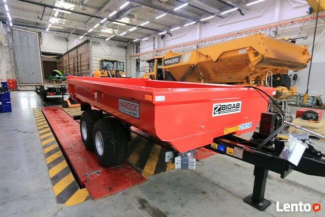 PRZYCZEPA BUDOWLANA WYWROTKA koparka Volvo KIPER