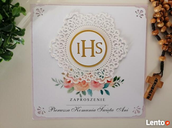 zaproszenia na komunię ręcznie robione