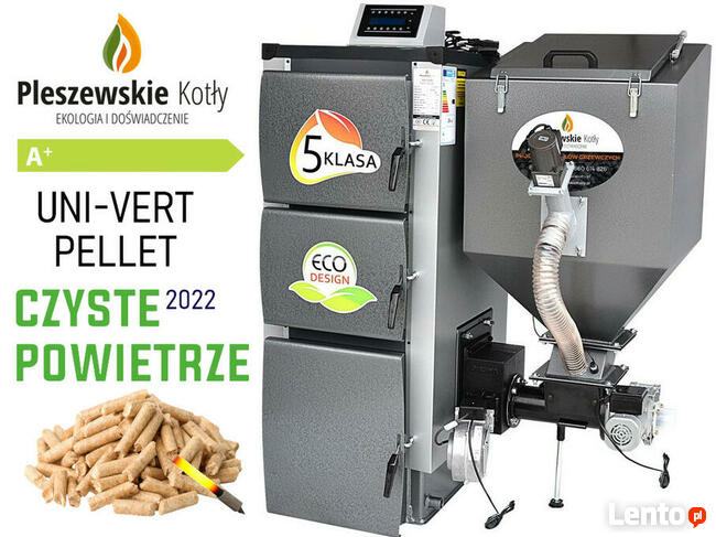 Kocioł Pleszewskie Kotły na pellet Technix SV200 19KW 180m2