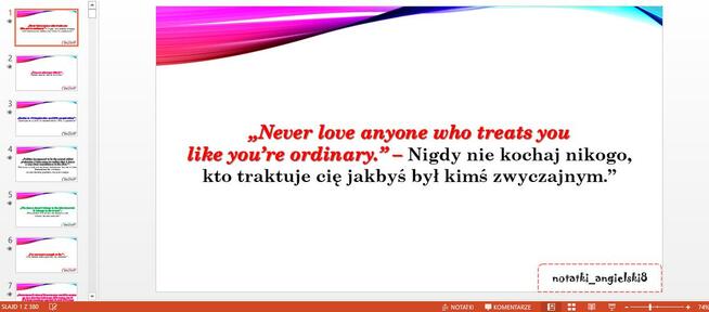 15 letnie Notatki język angielski matura