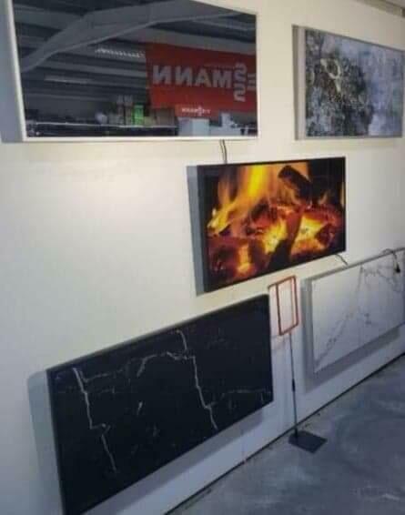 Panele grzewcze naścienne.