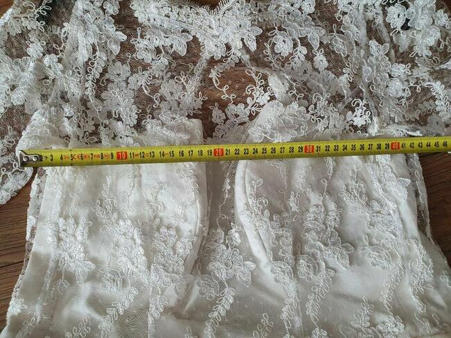 Suknia ślubna, krótka, w stylu lat 50.