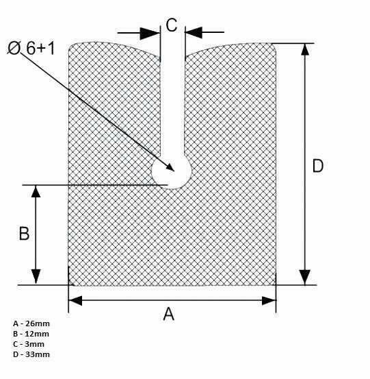 Pianka Ochronna Profil Do Zabezpieczeń WS 33X26
