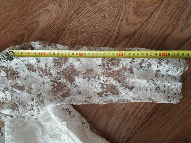 Suknia ślubna, krótka, w stylu lat 50.