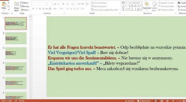 Notatki język niemiecki nauka języka matura