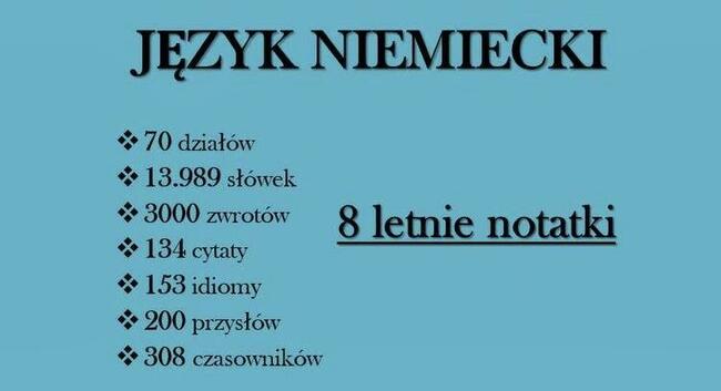 Notatki język niemiecki nauka języka matura