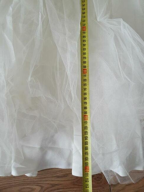 Suknia ślubna, krótka, w stylu lat 50.