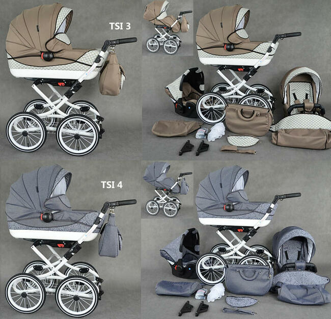 KLASYCZNY Wózek Dziecięcy Viko Retro 3w1 Classic