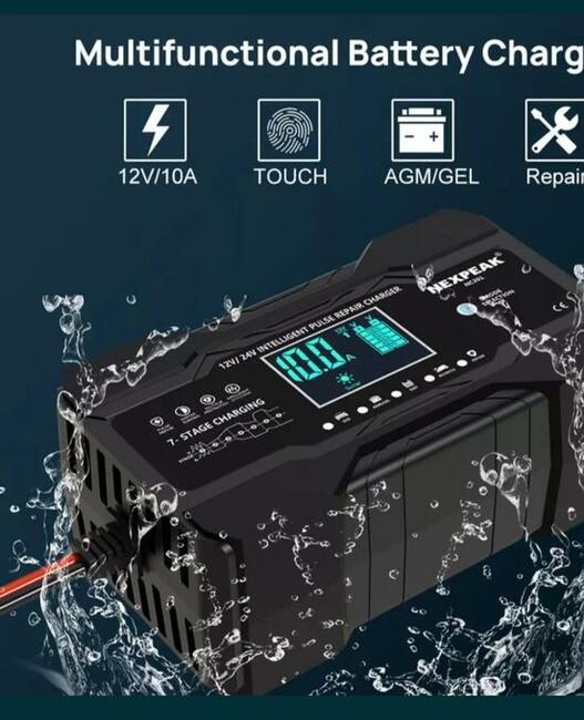 Prostownik ladowarka 10A automatyczny NOWY