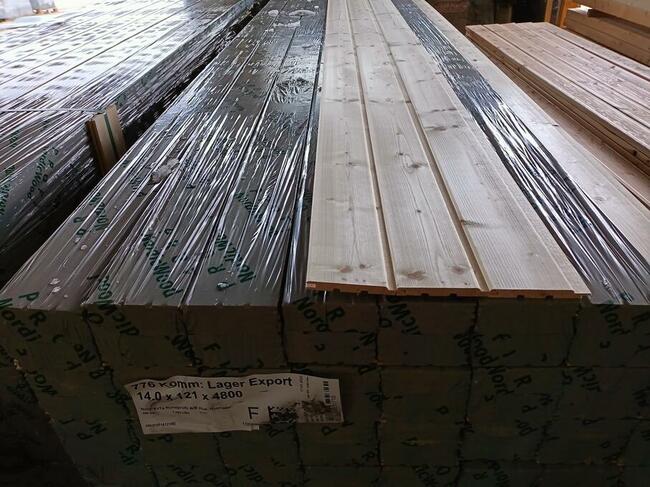 Podbitka, Boazeria 14x121 Kl. AB świerk, profil Soft