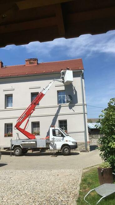Podnośnik koszowy wynajem usługi 21m , 11 m bok, OPOLSKIE/DO