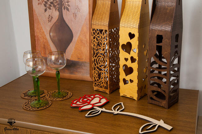 Prezent WALENTYNKOWY RÓŻA z Grawerem