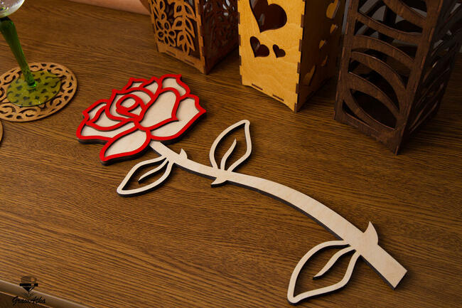 Prezent WALENTYNKOWY RÓŻA z Grawerem