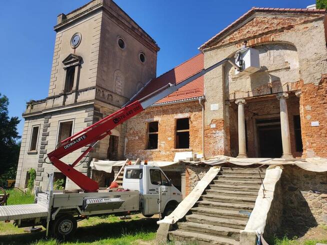 Podnośnik koszowy wynajem usługi 21m , 11 m bok, OPOLSKIE/DO