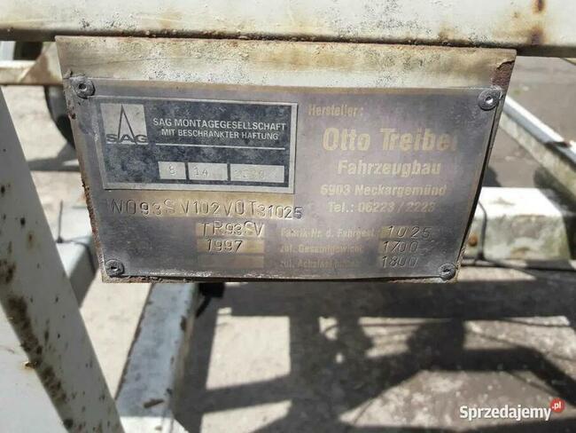 Przyczepa do kabli samozaładowcza bębnów dmc 1800kg