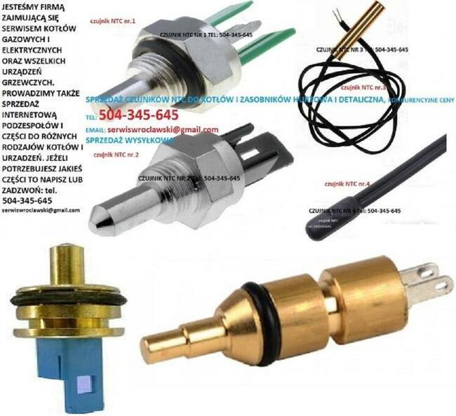 Czujnik temperatury pieca sonda NTC Ariston Viessmann Berret