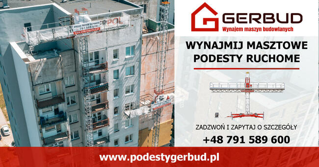 Wynajem Podestów Ruchomych Masztowych Podnośników Scanclimber