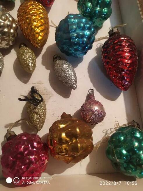 Bombki choinkowe z PRLu