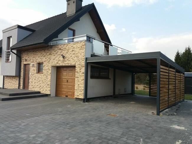 Wiata garażowa różne konfiguracje i zabudowy.