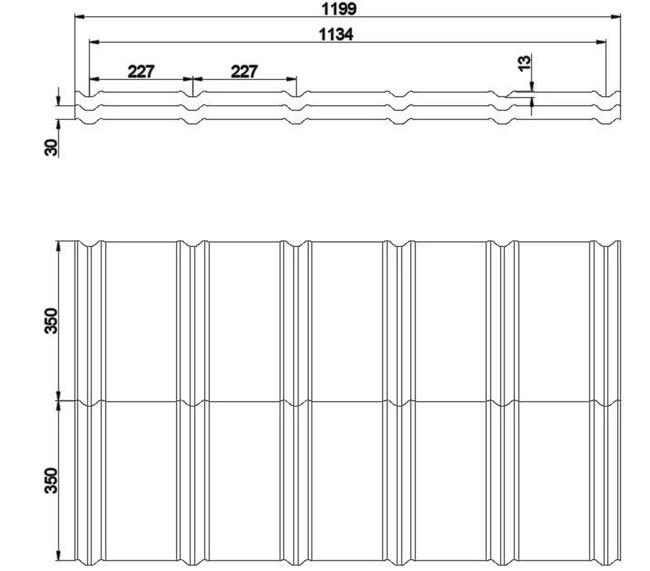 Nowoczesna Blachodachówka Nel