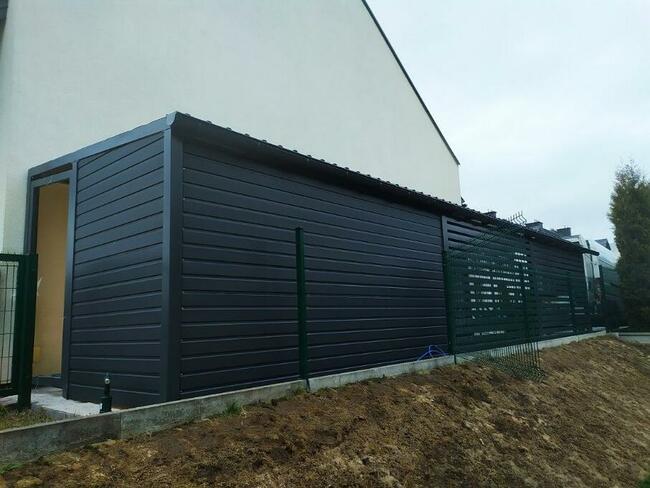 Wiata garażowa różne konfiguracje i zabudowy.