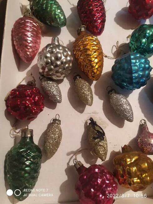 Bombki choinkowe z PRLu